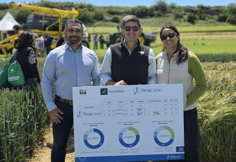 La huella de carbono baja cuando la sostenibilidad entra en la agronomía